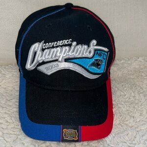 Vintage Reebok X Carolina Panthers 2003 NFC Conference Champion Hat Adjustable